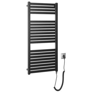 AQUALINE - TONDI-E elektrické vykurovacie teleso, rovné, 450x970 300 W, čierny mat DE456T vyobraziť