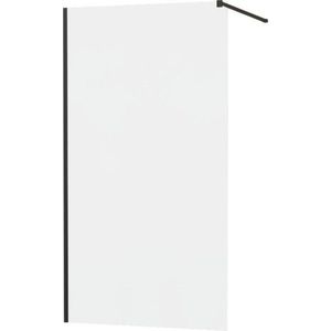 MEXEN/S - KIOTO Sprchová zástena WALK-IN 100x200 cm 8 mm, čierna, matné sklo 800-100-101-70-30 vyobraziť
