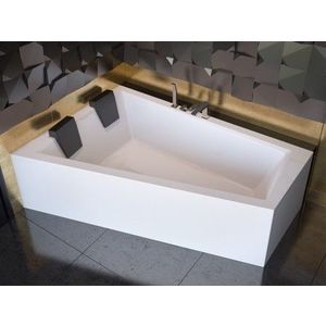 BESCO - Asymetrická vaňa INTIMA DUO - Nožičky k vani - Bez nožičiek, Rozmer vane - 180 × 125 cm, Spôsob prevedenia - Ľavé VANINTID18L vyobraziť