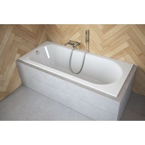 BESCO - Obdĺžniková vaňa INTRICA SLIM - Nožičky k vani - Bez nožičiek, Rozmer vane - 150 × 75 cm VANINTRICA150SL vyobraziť