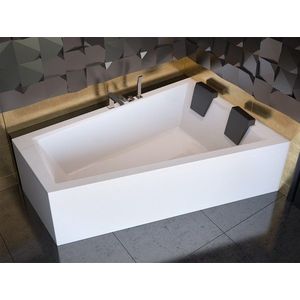 BESCO - Asymetrická vaňa INTIMA DUO - Nožičky k vani - Bez nožičiek, Rozmer vane - 170 × 125 cm, Spôsob prevedenia - Pravé VANINTID17P vyobraziť