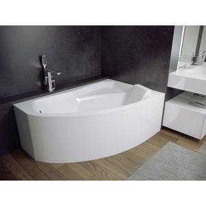 BESCO - Asymetrická vaňa RIMA - Nožičky k vani - S nožičkami, Rozmer vane - 140 × 90 cm, Spôsob prevedenia - Ľavé VANRIM140L+OLVPINOZ vyobraziť