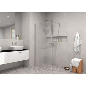 BESCO - Walk-in sprchovací kút ECO-N - FARBA rámu - Chróm / Leštený hliník (ALU), Pevná stena - Bez pevnej steny, Rozmer A - 120, Rozmer C - 195, Výplň - Číre bezpečnostné sklo - 6 mm BCEXON120CC vyobraziť