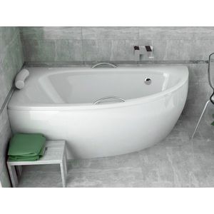 BESCO - Asymetrická vaňa MILENA - Nožičky k vani - Bez nožičiek, Rozmer vane - 150 × 70 cm, Spôsob prevedenia - Ľavé VANMIL150L vyobraziť