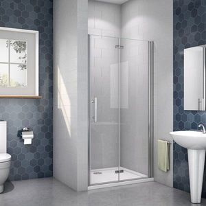 H K - Sprchové dvere SOLO B8 90, zalamovacie 89-91 x 185 cm SE-SOLOB890SET vyobraziť