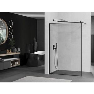 HOPA - Walk-in sprchovací kút ALGORA BLACK - FARBA rámu - Čierna, Rozmer A - 120, Rozmer C - 195, Smer zatvárania - Univerzálne Ľavé / Pravé, Výplň - Maľované bezpečnostné sklo - 6 mm OLBALGO120BC vyobraziť