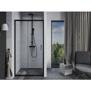 HOPA - Sprchové dvere do niky TREOS NEW BLACK - FARBA rámu - Čierna matná, Rozmer A - 120, Smer zatvárania - Univerzálne Ľavé / Pravé, Výplň - Číre bezpečnostné sklo - 6 mm OLBTREO120BC vyobraziť