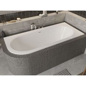BESCO - Asymetrická vaňa AVITA SLIM+ - Nožičky k vani - Bez nožičiek, Rozmer vane - 150 × 70 cm, Spôsob prevedenia - Ľavé VANAVIT15SLIMLP vyobraziť