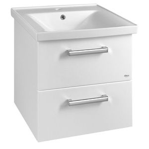 AQUALINE - VEGA umývadlová skrinka 51, 5x60x43, 6cm, 2x zásuvka, biela VG052 vyobraziť