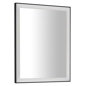 SAPHO - GANO zrkadlo s LED osvetlením v ráme 60x80cm, čierna LG260 vyobraziť