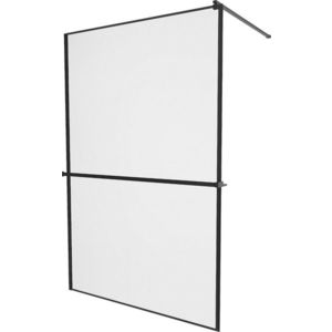 MEXEN/S - KIOTO Sprchová zástena WALK-IN s poličkou a držiakom uterákov 70 x 200 cm, transparent/čierna 8 mm, čierna 800-070-121-70-70 vyobraziť