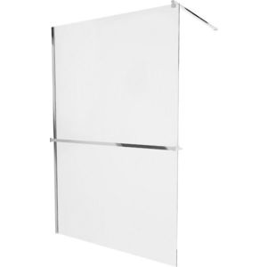 MEXEN/S - KIOTO Sprchová zástena WALK-IN s poličkou a držiakom uterákov 80 x 200, transparent 8 mm, chróm 800-080-121-01-00 vyobraziť