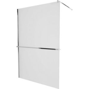 MEXEN/S - KIOTO Sprchová zástena WALK-IN s poličkou a držiakom uterákov 70 x 200, matné sklo 8 mm, chróm 800-070-121-01-30 vyobraziť