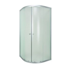 INVENA - Sprchovací kút štvrťkruh VITORIA, profil: satin, sklo frosted 90x90cm AK-49-196-O vyobraziť