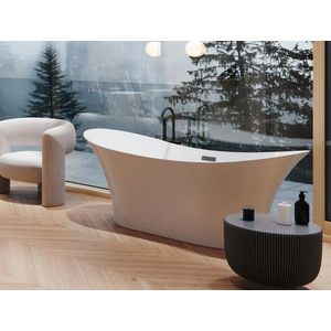 BESCO - Voľne stojaca vaňa AMBER biela - Farba - Biela, Farba sifónu - Grafitová, Rozmer vane - 170 × 80 cm VANAMBER170G vyobraziť