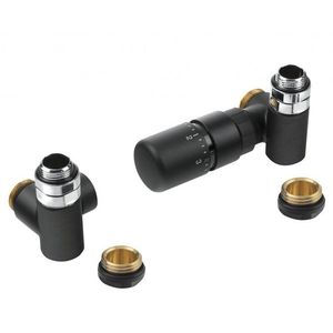 SAPHO - CORNER COMBI pripojovacia sada ventilov termostatická, pravé prevedenie, čierna mat CP3022BS vyobraziť