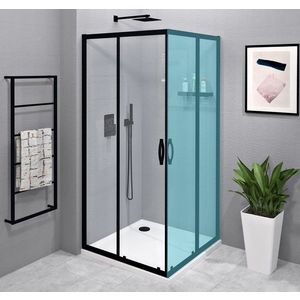 GELCO - SIGMA SIMPLY BLACK sprchové dvere posuvné pre rohový vstup 800 číre sklo GS2180B vyobraziť