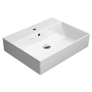 GSI - KUBE X keramické umývadlo 60x47cm, brúsená spodná hrana, biela ExtraGlaze 94319111 vyobraziť