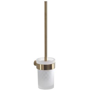 Gedy - PIRENEI WC kefa závesna, mliečne sklo, zlato mat PI330388 vyobraziť