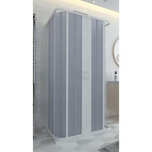 FORTE - Sprchová zástena FLEX - SATURNO NEW - Rozmer A - 80, Rozmer B - 80, Rozmer C - 185, Typ otvárania - Zatváranie do stredu OLBBXF150001 vyobraziť