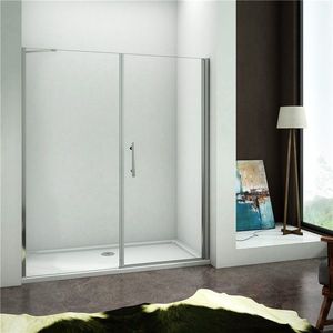 H K - Sprchové dvere MELODY DW1 176 jednokrídlové dvere 172-176x195cm (dvere 90 + bočná stena 90) SE-MELODYDW1176B vyobraziť