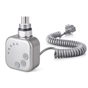 HOPA - Vykurovacia tyč BURG s termostatom - Farba vykurovacej tyče - Chróm - matný, Typ pripojenia - Krútený kábel, Výkon vykurovacej tyče - 600 W RDOHT260003 vyobraziť