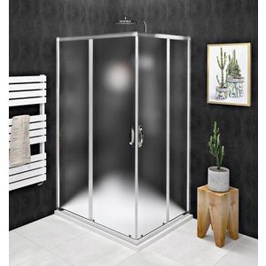 GELCO SIGMA SIMPLY CHROM Obdĺžnikový sprchovací kút 800x100 sklo BRICK, GS2480-GS2410 GS2480-GS2410 vyobraziť