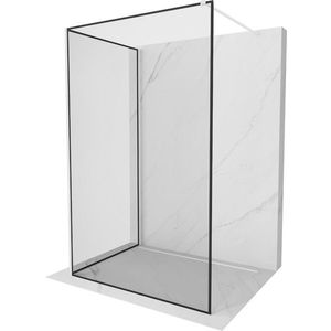 MEXEN/S - Kioto Sprchová zástena WALK-IN 100 x 100, čierny vzor, biela 800-100-212-20-70-100 vyobraziť