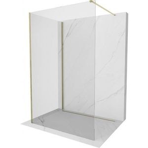 MEXEN/S - Kioto Sprchová zástena WALK-IN 110 x 90, transparent, zlatá 800-110-212-50-00-090 vyobraziť