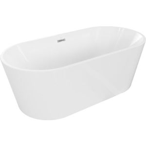 MEXEN/S - Luna vaňa voľne stojaca 150 x 75, biela, sifón a prepad chróm 52031507500-01 vyobraziť