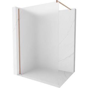 MEXEN/S - Kioto Sprchová zástena WALK-IN 70 x 200, dekor 8 mm, meď kartáčovaná 800-070-101-65-30 vyobraziť