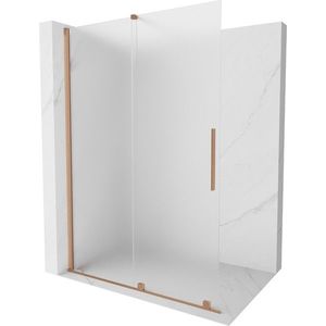 MEXEN/S - Velar Sprchová zástena posuvná Walk-in 150 x 200, dekor 8 mm, meď kartáčovaná 871-150-000-33-65 vyobraziť