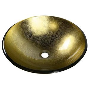 SAPHO - SHAY sklenené umývadlo na dosku priemer 42cm, zlatá 2501-22 vyobraziť