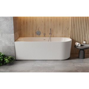 BESCO - Voľne stojaca vaňa DENAYA biela, sifón so štrbinovým prepadom - Farba - Biela, Farba sifónu - Chróm, Rozmer vane - 150 × 75 cm, Spôsob prevedenia - Ľavé VANDENA150L vyobraziť