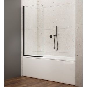 AQUALINE - VILMA vaňová zástena 600x1400, čierna, číre sklo AQ6014B vyobraziť
