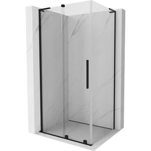 MEXEN/S - Velar L sprchovací kút, posuvné dvere 100 x 75, transparent, čierna 871-100-075-03-70 vyobraziť