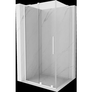 MEXEN/S - Velar L sprchovací kút, posuvné dvere 120 x 75, transparent, biela 871-120-075-03-20 vyobraziť