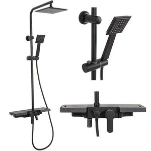 REA REA - Sprchový set s batériou 150mm Bravo čierna REA-P0636 vyobraziť
