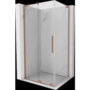 MEXEN/S - Velar L sprchovací kút, posuvné dvere 110 x 75, transparent, meď kartáčovaná 871-110-075-03-65 vyobraziť