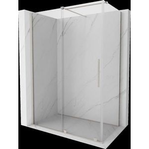 MEXEN/S - Velár sprchovací kút, posuvné dvere 130 x 75, transparent, nikel kefovaná 871-130-075-01-97 vyobraziť