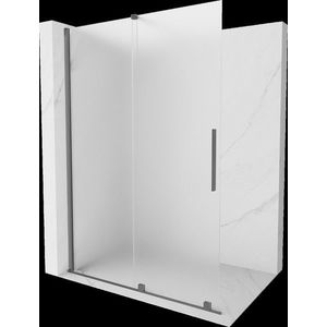 MEXEN/S - Velar Sprchová zástena posuvná Walk-in 150 x 200, dekor 8 mm, grafit metal 871-150-000-33-95 vyobraziť