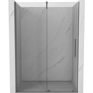 MEXEN/S - Velár posuvné sprchové dvere 150, transparent, grafit metal 871-150-000-01-95 vyobraziť