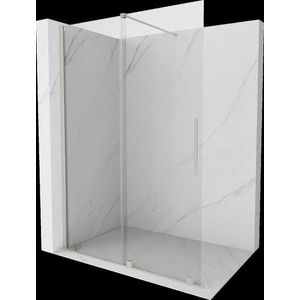 MEXEN/S - Velar Sprchová zástena posuvná Walk-in 130 x 200, transparent 8 mm, nikel kartáčovaný 871-130-000-03-97 vyobraziť