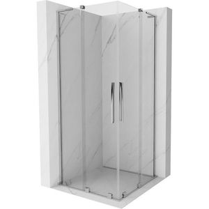 MEXEN/S - Velar L Duo sprchovací kút, posuvné dvere 100 x 100, transparent, chróm 871-100-100-02-03-01 vyobraziť