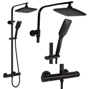 REA - Sprchový set s batériou 150mm Tom čierny REA-P7101 vyobraziť