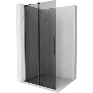 MEXEN/S - Velar L Sprchová zástena posuvná Walk-in 110 x 200, grafit 8 mm, grafit kartáčovaná 871-110-003-43-66 vyobraziť