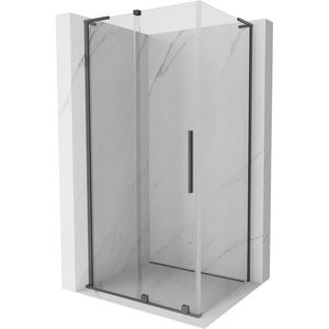 MEXEN/S - Velar L sprchovací kút, posuvné dvere 110 x 75, transparent, grafit metal 871-110-075-03-95 vyobraziť