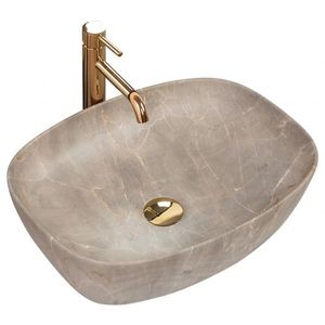 REA - Umývadlo na dosku Freja Beige 51x39, 5 REA-U6647 vyobraziť