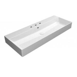 GSI - KUBE X keramické umývadlo 120x47cm, 3 otvory, biela ExtraGlaze 9424311 vyobraziť