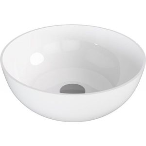 POLYSAN - BANERA ROUND umývadlo na dosku, liaty mramor, priemer 39cm, biela 14337 vyobraziť